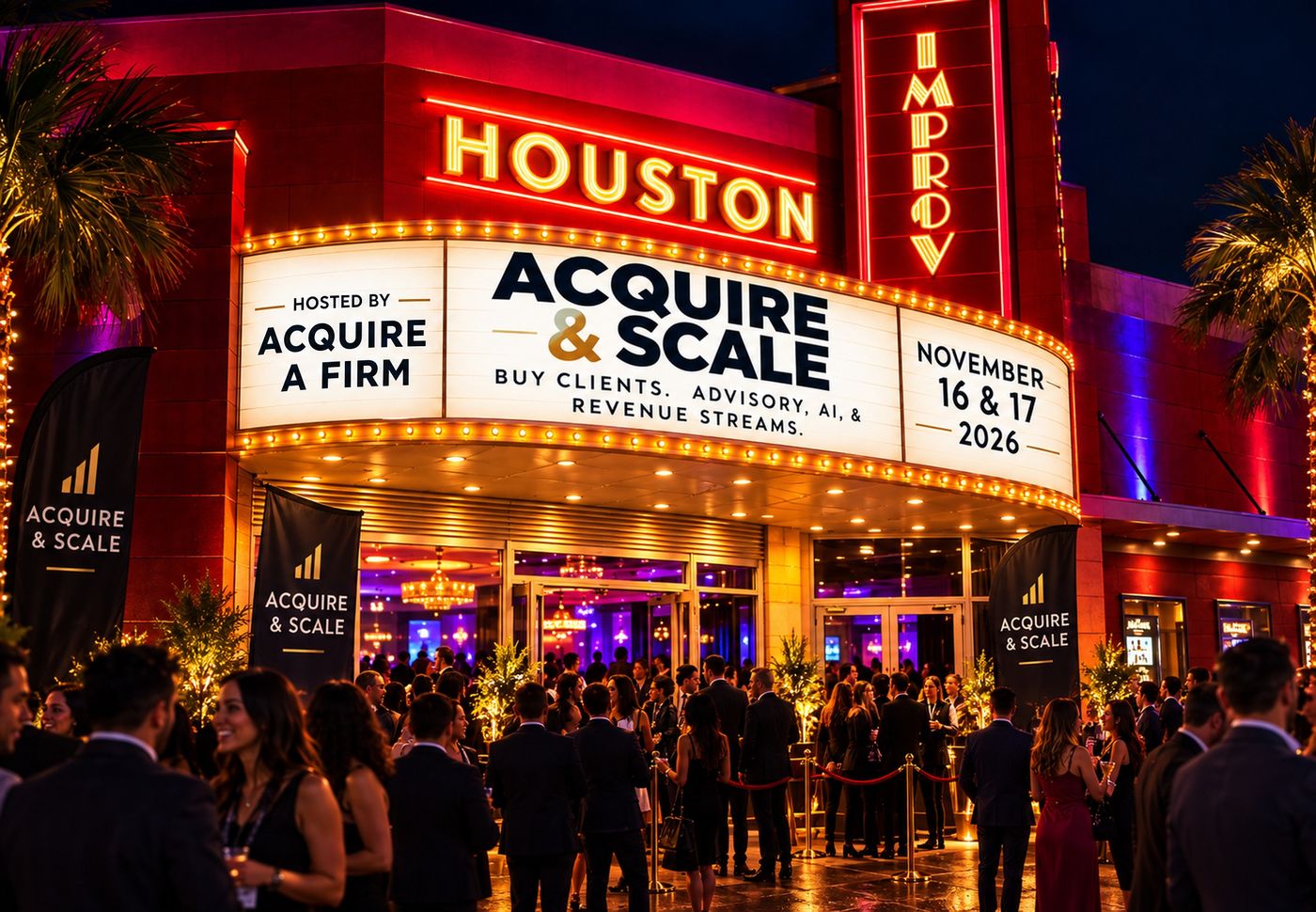 Acquire and Scale on a Houston marquee